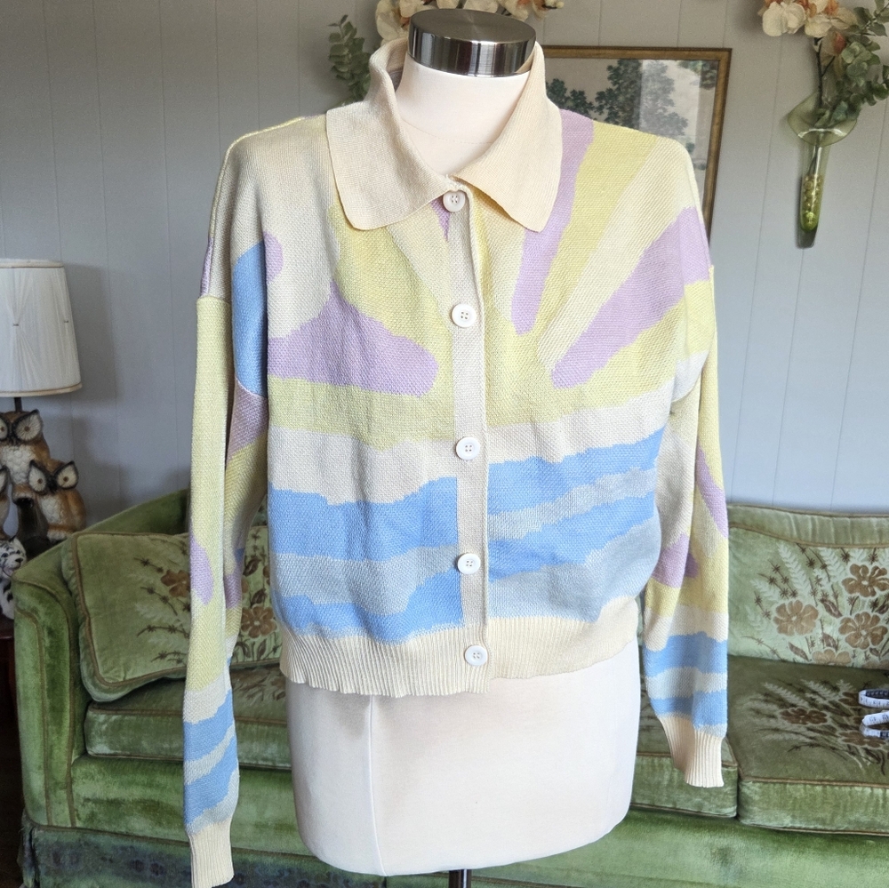 🪨 Colorful Women's Cardigan Sweater